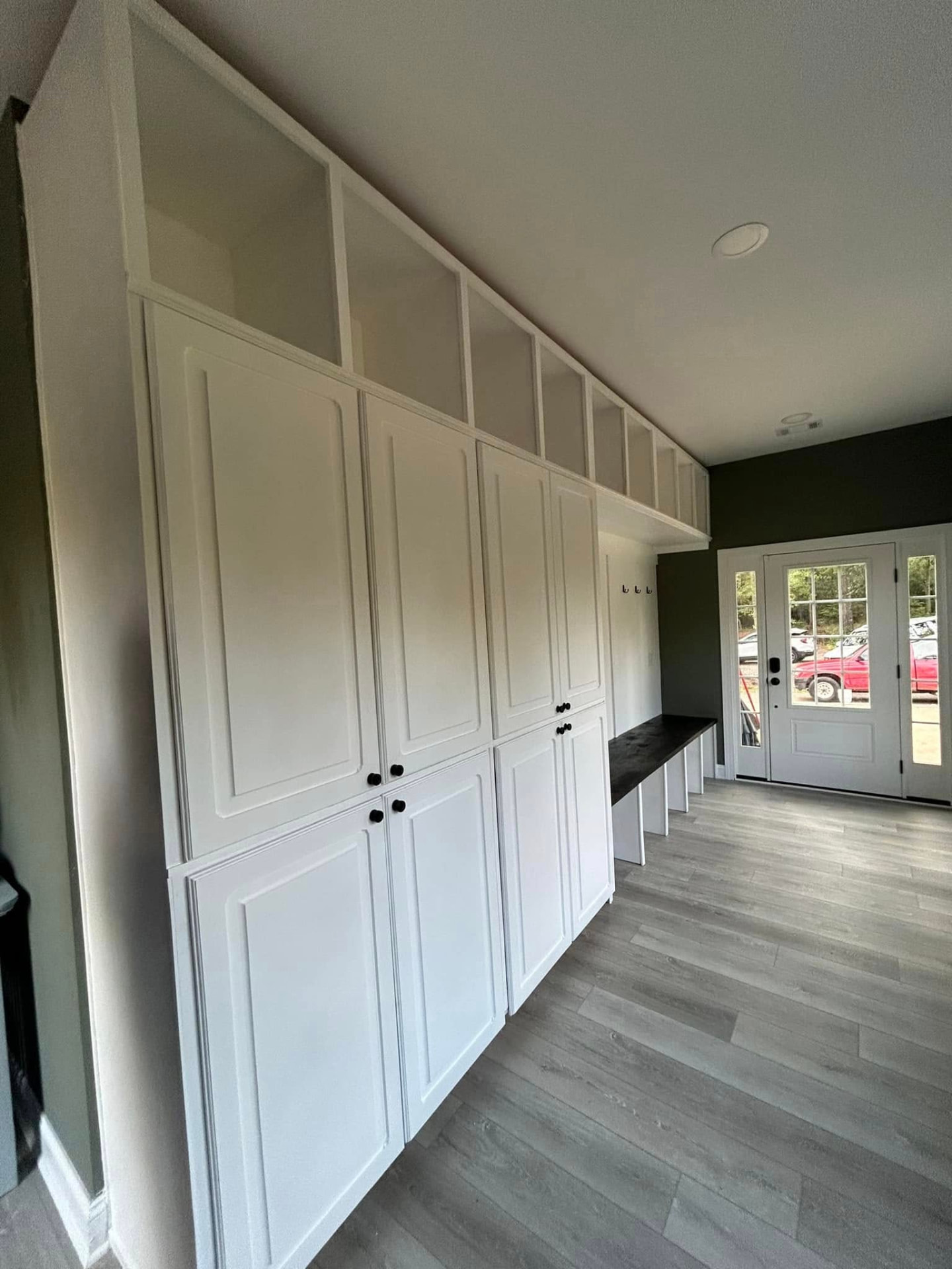 Built-in mudroom cabinetry